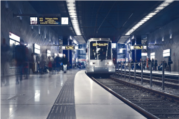 Gefahrenbremsung einer U-Bahn